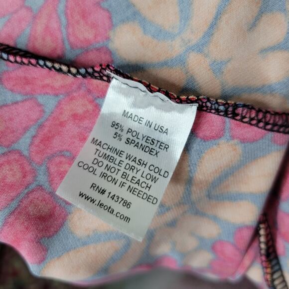 Leota Sweetheart Jersey Knit Faux Wrap Dress in Terazzo Print Size Medium - Picture 8 of 9